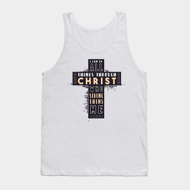 Bible verse | cross quote Tank Top by LR_Collections